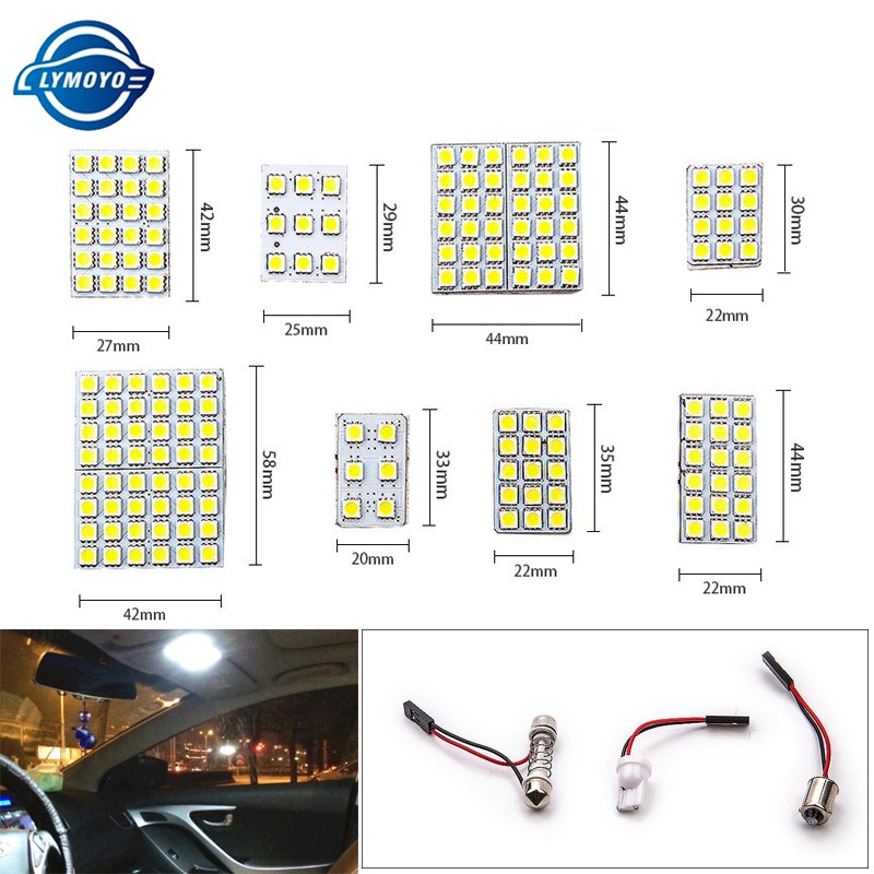 Uxcell 20 Pcs BA9S Festoon To T10 Bulb Socket Adapters – 39mm Dome Light Connectors For Car Interior Lights - View #14