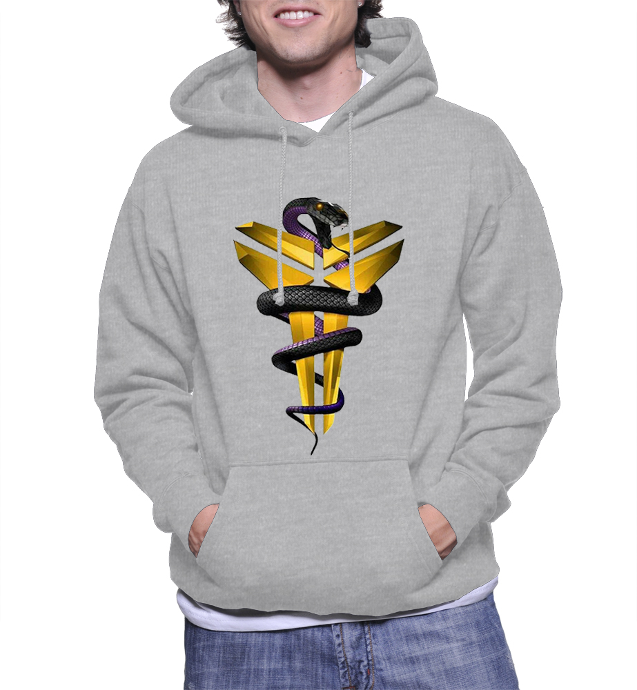 2024 Kobe Bryant New Men Fashion Logo Printed Hoodie sweater Black