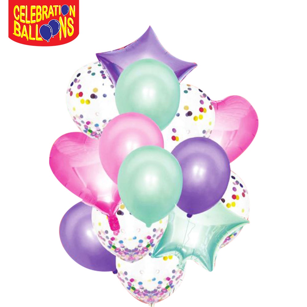 Hallmark x Celebration Balloons Party Set Balloons (Foil, Latex) - 1 ...