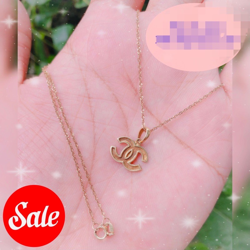 Chanel pendant hot sale necklace gold