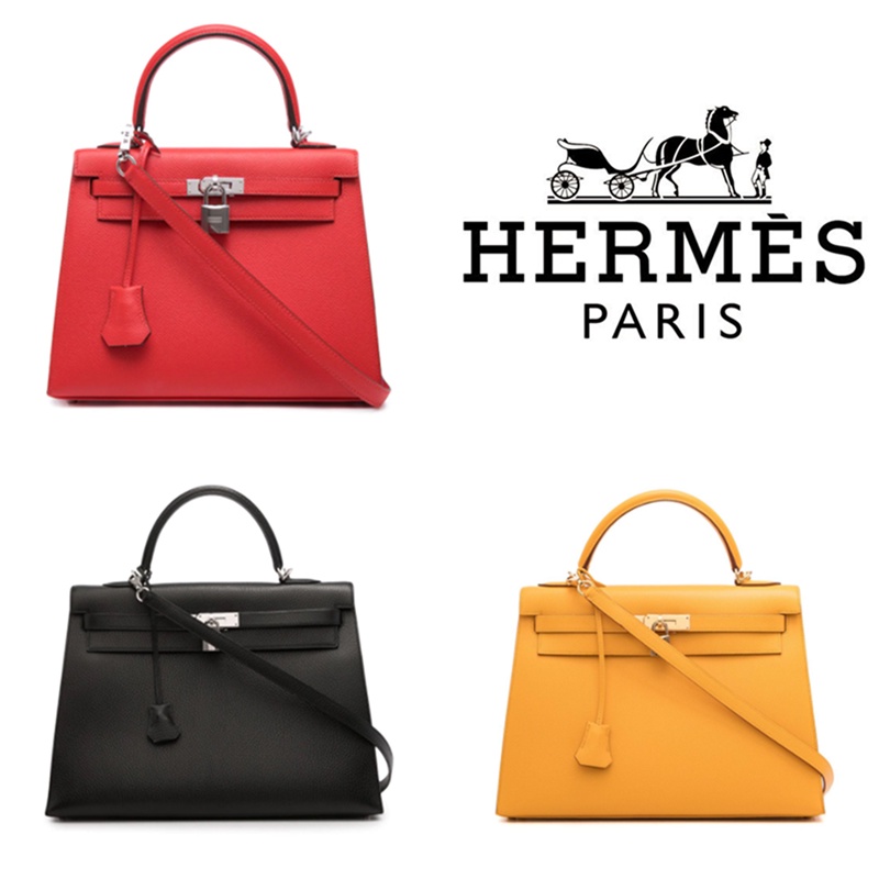 X Buy Hermes Kelly Hand bag W sling Leather High quality COD