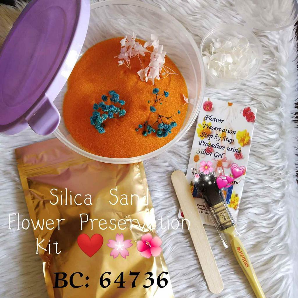 Silica Sand Flower preservation Kit, Fine Silica gel
