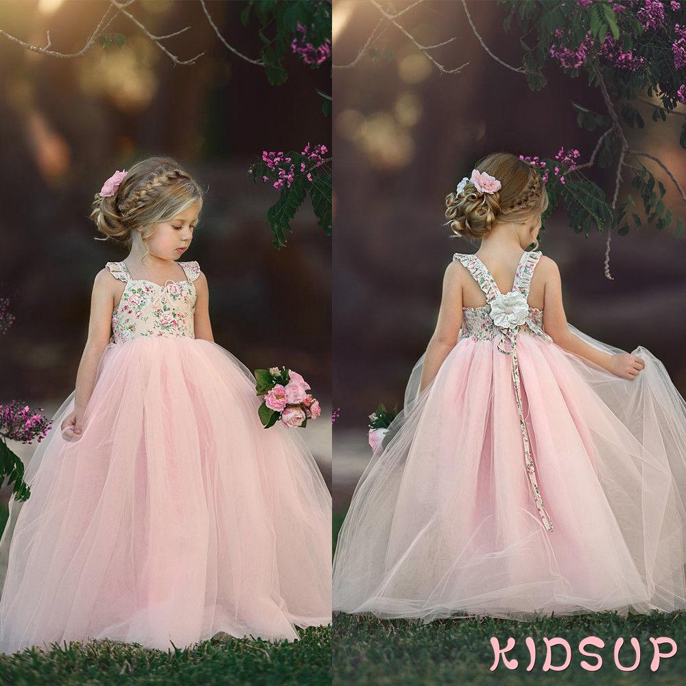 PU Pageant Flower Girl Dress Kids Fancy Wedding Bridesmaid Shopee Philippines