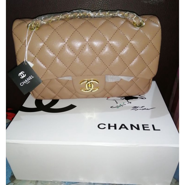 Khaki on sale chanel bag