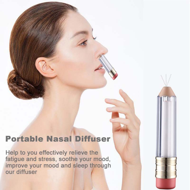Nasal Inhaler Essential Oil Diffuser Sniffer Stick Aromatherapy Relieve