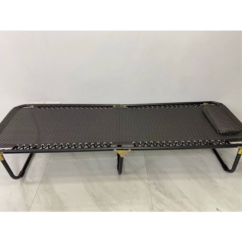 Folding bed / portable bed/ foldable Textile bed | Shopee Philippines