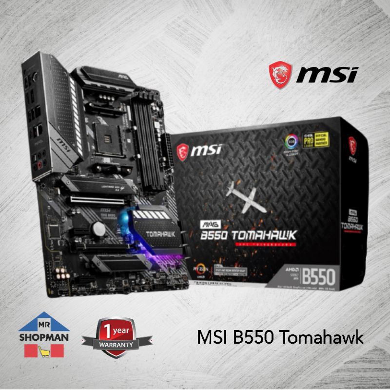 MSI B550 Tomahawk AM4 Motherboard Shopee Philippines