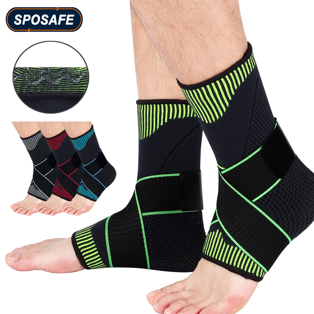 Sport Adjustable Compression Ankle Brace Sprained Pain Swelling Ankle