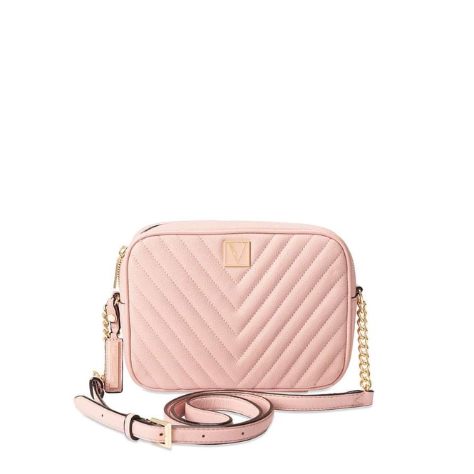 VICTORIA'S SECRET THE VICTORIA TOP ZIP CROSSBODY ORCHID BLUSH NEW ...