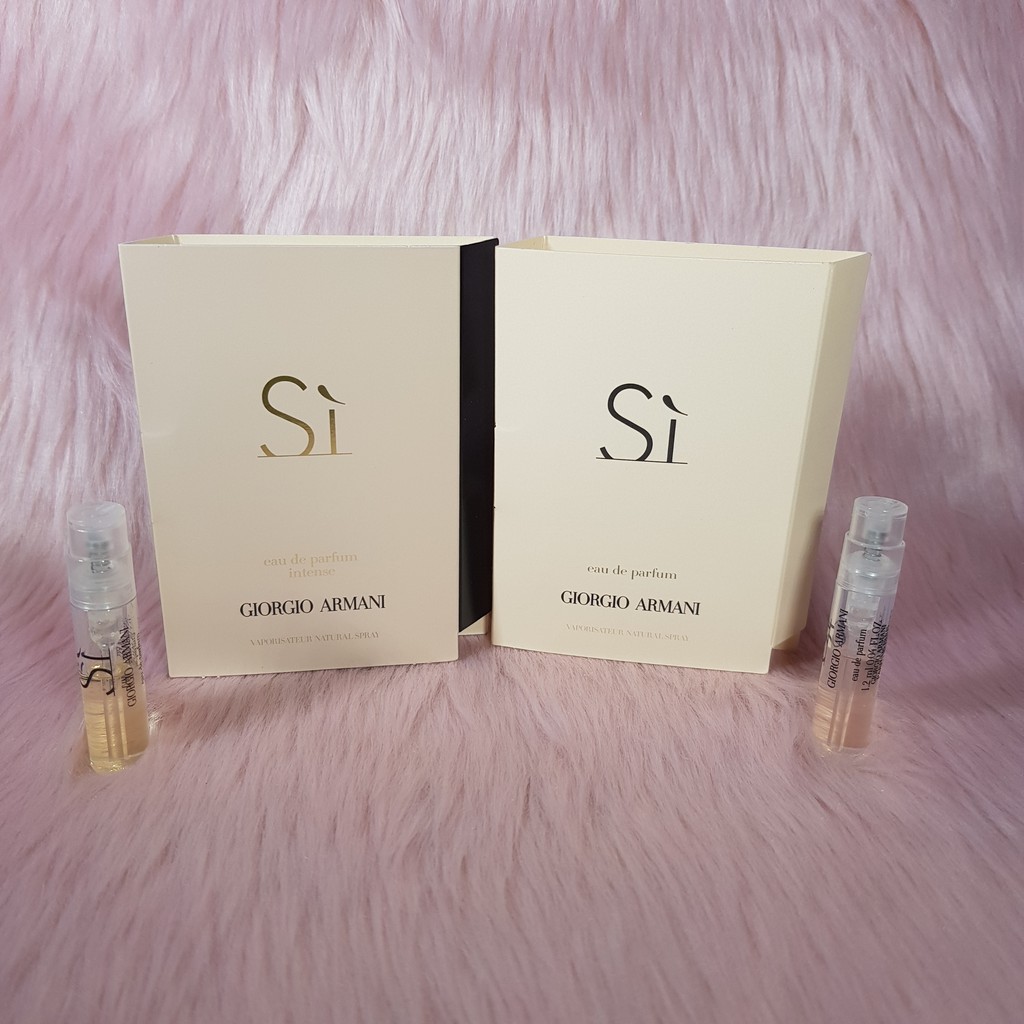 Si by Giorgio Armani Carded Perfume Sample Spray 1.2mL Si Fiori