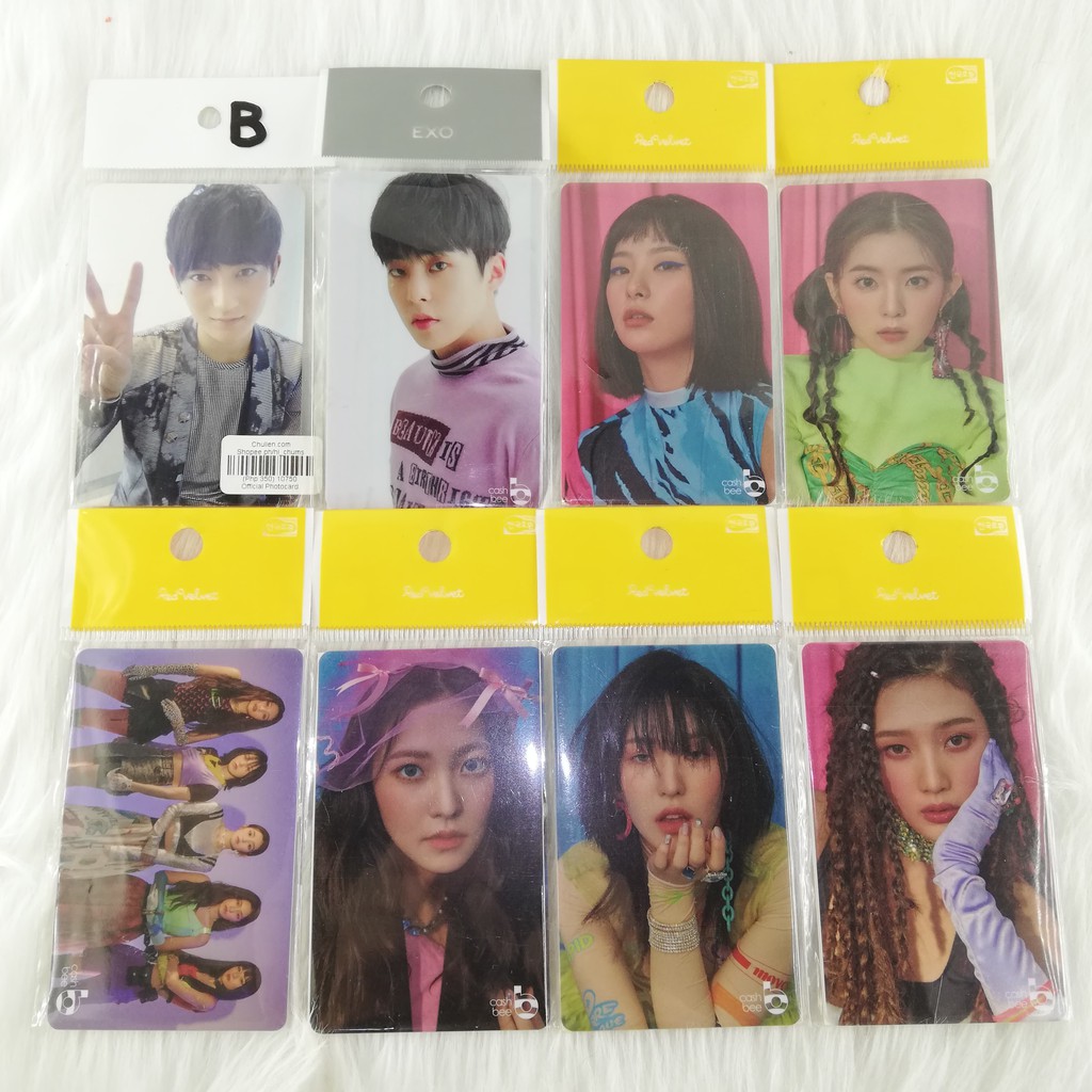 EXO Red velvet Official Photocard Cashbee Card Unit | Shopee Philippines