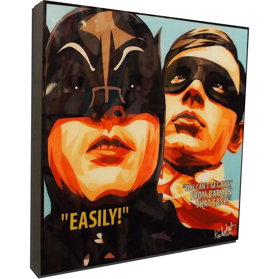 Batman & Robin Poster and print POP ART Painting on Canvas Motivational ...