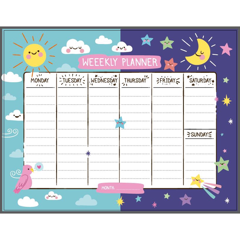 DESKTOP JACKET - WEEKLY PLANNER | Shopee Philippines