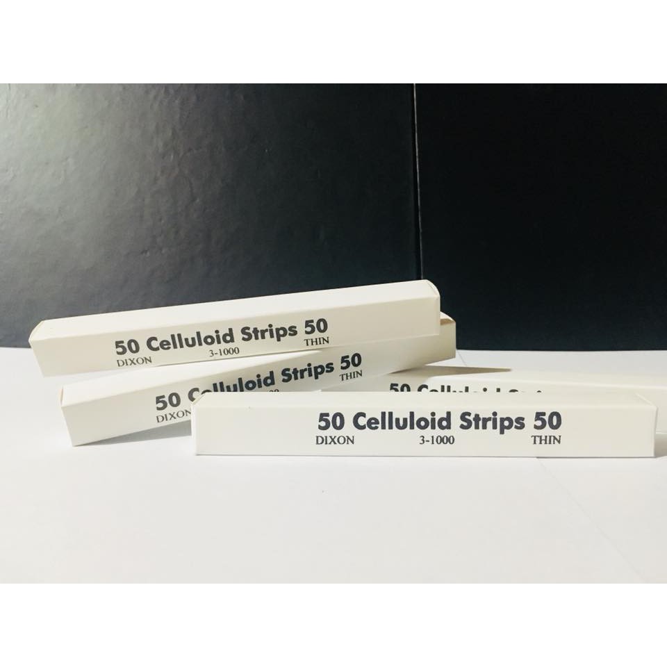 CELLULOID STRIPS dental/50pcs in a box ( 2 pcs per order ) Shopee