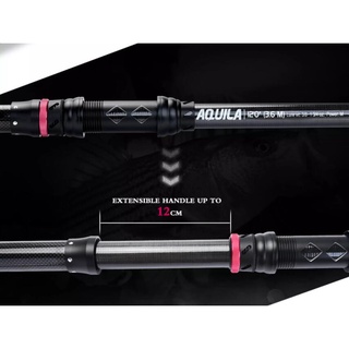 Expandable Fishing Pole Portable Carbon Fiber Telescopic Fishing Rod -  Extends To 6.9ft, 6 Sections, Travel Spinning Pole Collapsible Fishing Pole