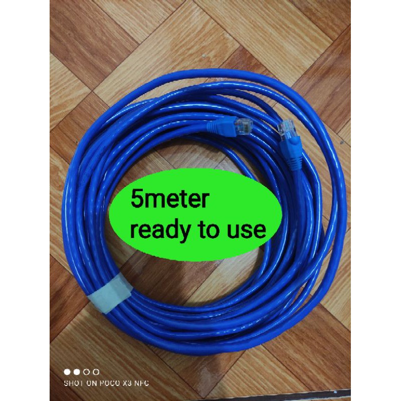 5meters CABLE, UCAT6 UTP CABLE, ready to use Shopee Philippines