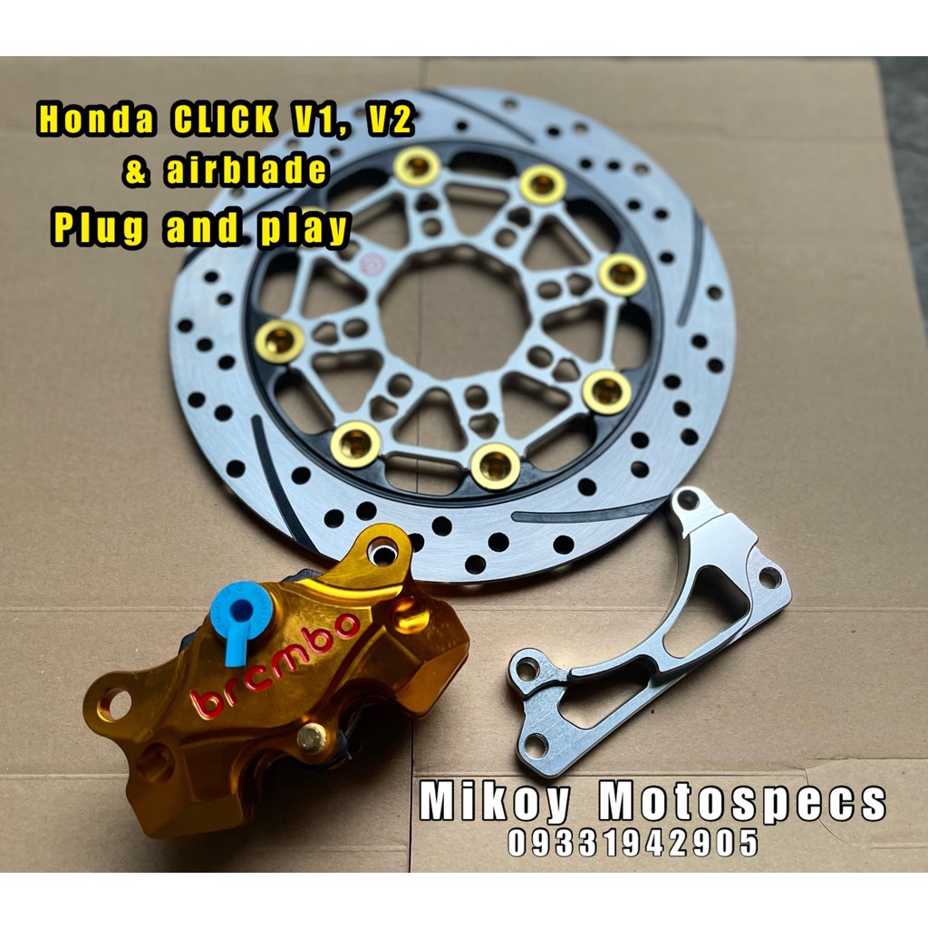 CALIPER ROTOR SET FOR CLICK V1/V2 / AIRBLADE Shopee Philippines