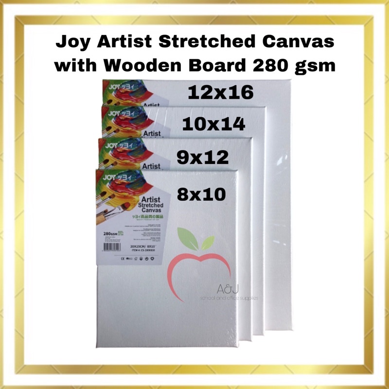 Joy Artist Stretched Canvas with Wooden Board 280gsm | Shopee Philippines