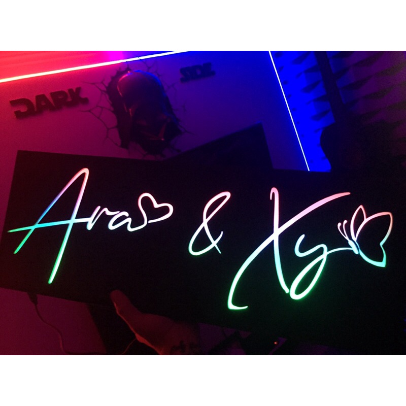 Namelight (RGB led namebox)and (gradient led namebox) | Shopee Philippines
