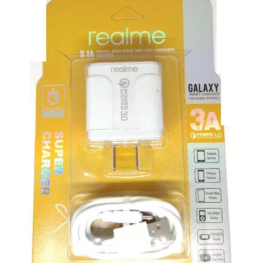 pinsam REALME Universal Fast charger set 3A for Android Micro | Shopee ...