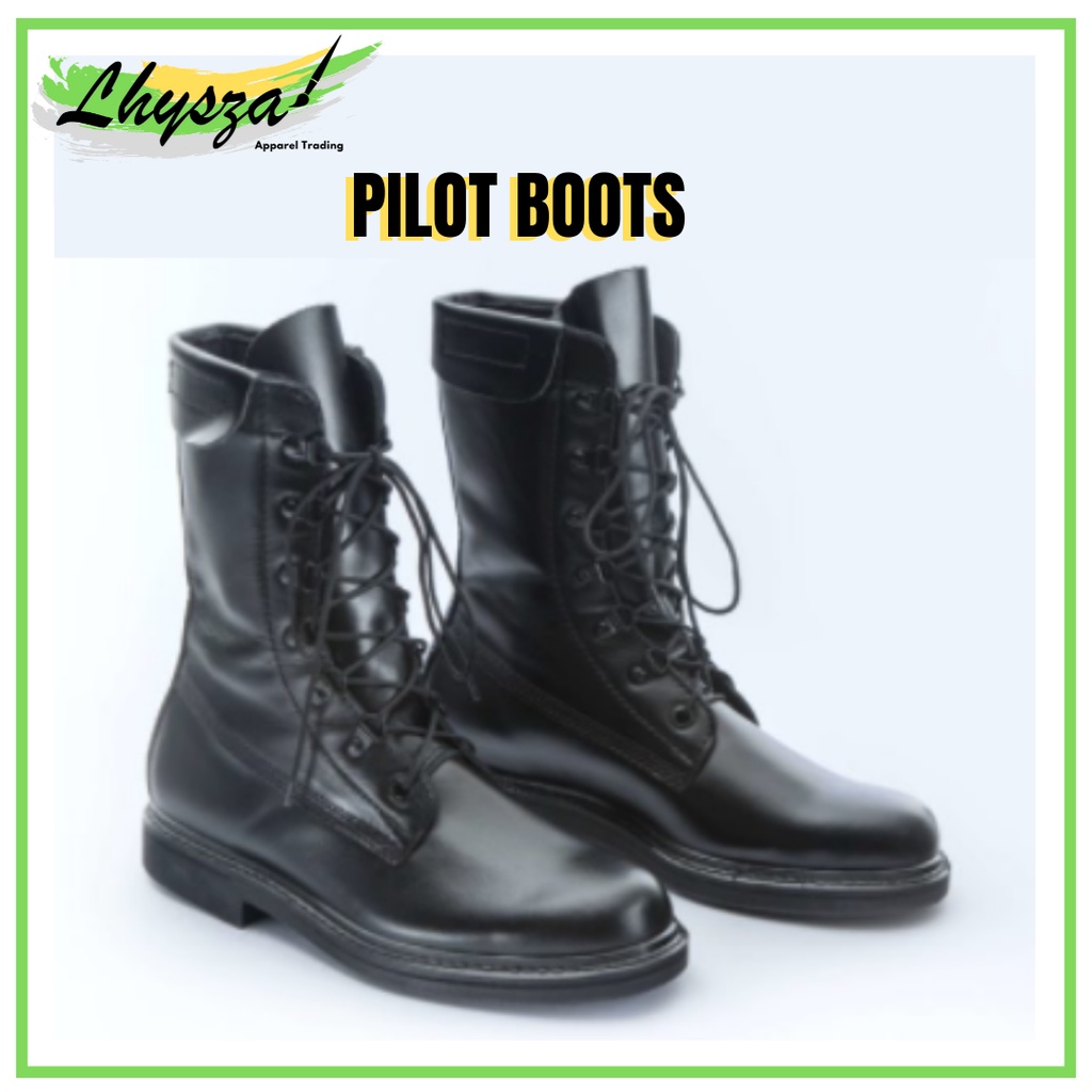 GIBSON'S PILOT BOOTS ALL LEATHER FOR MEN Shopee Philippines