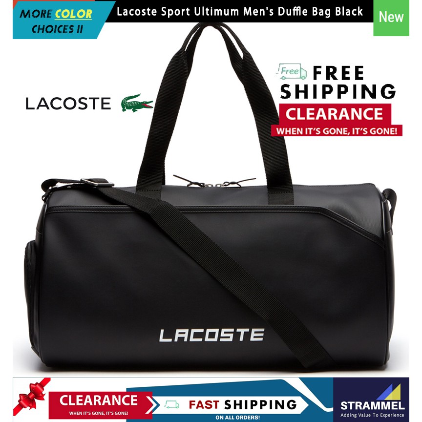 Lacoste Sport Ultimum Men's Duffle Bag Black Duffel Duffle Bag | Shopee ...