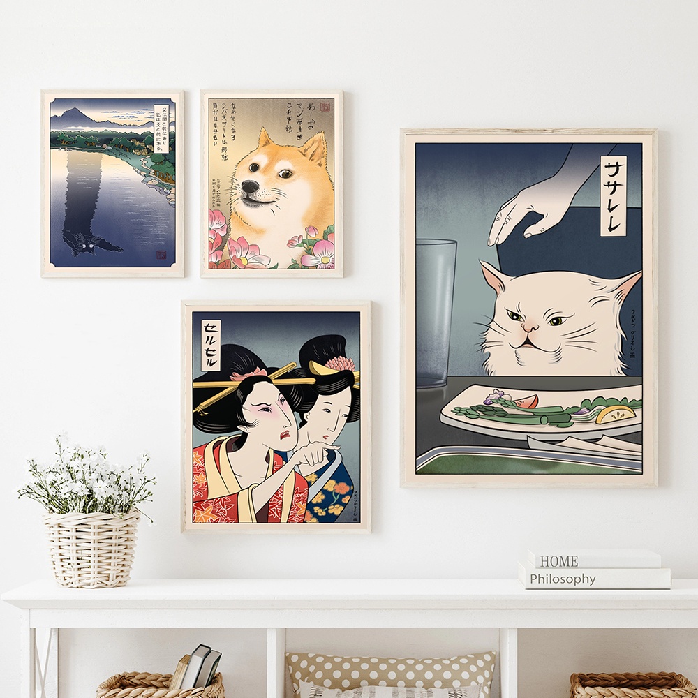 vintage-japan-ukiyoe-style-canvas-painting-posters-cat-wall-pictures