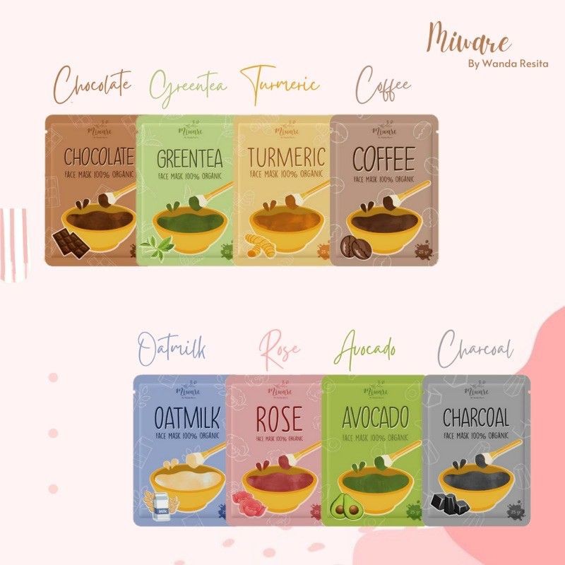 Miware Organic Mask All Variants FREE HAIR RUBBER | Shopee Philippines