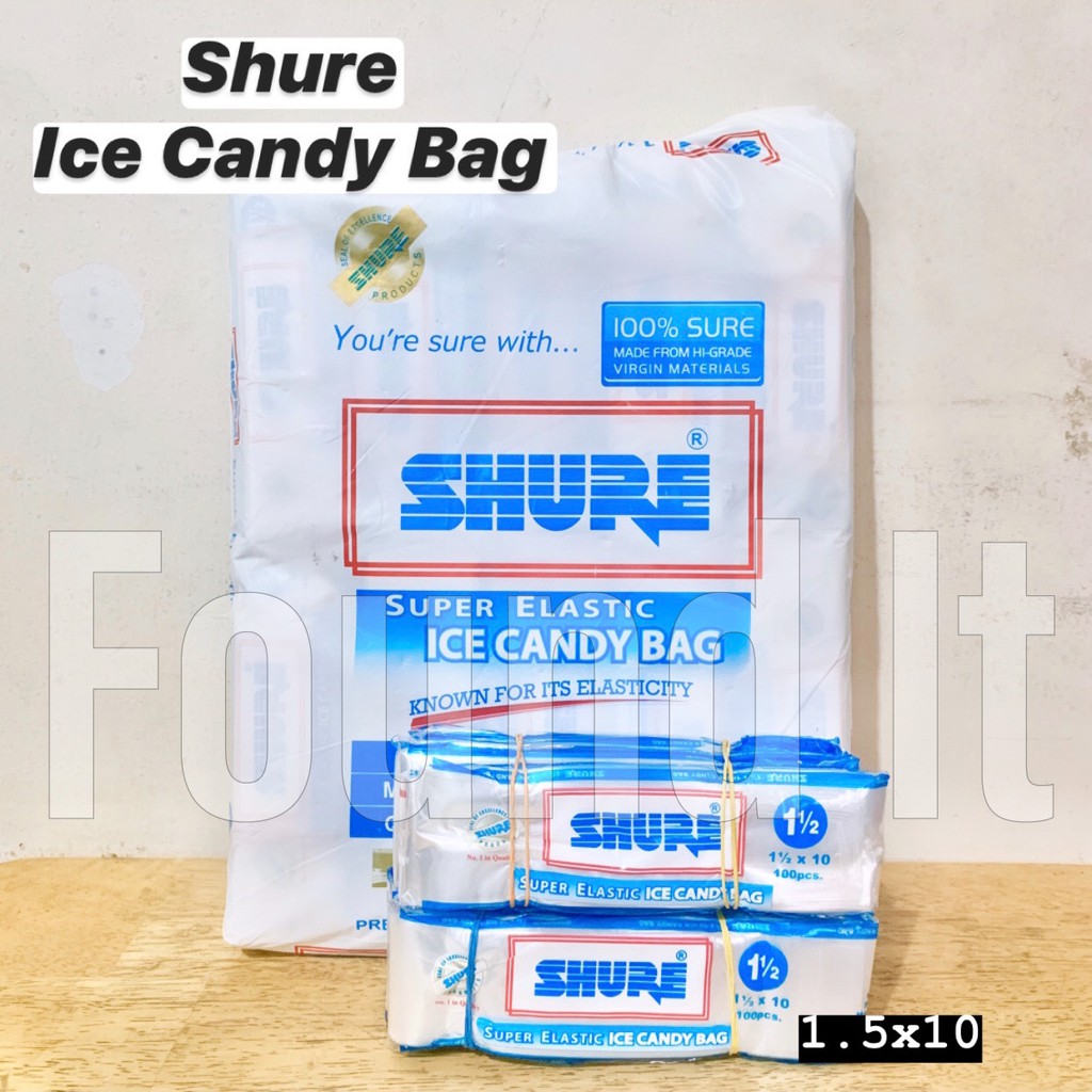 Found It Shure Ice Candy Bag 15x10 100pcs Shopee Philippines