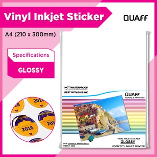 Paptrade Enterprises - QUAFF Printable Vinyl Sticker (Transparent