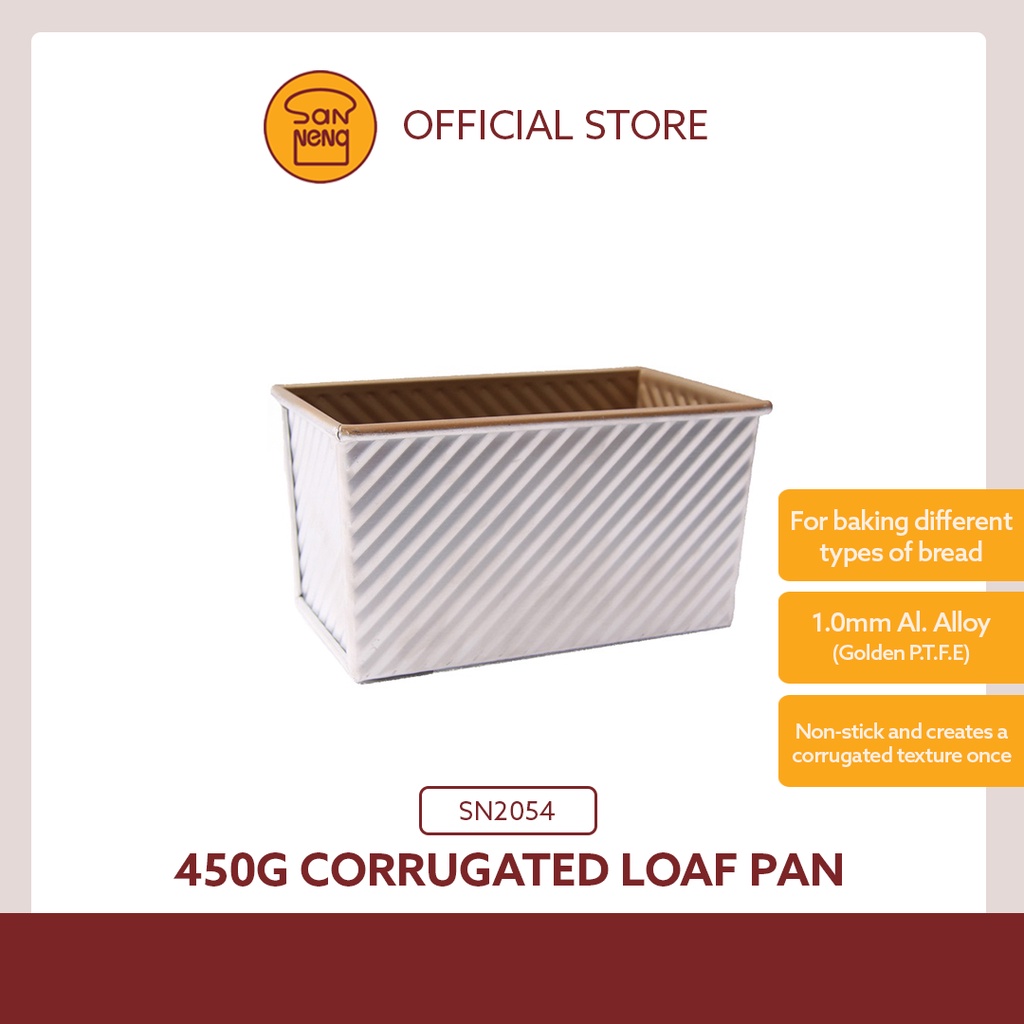 Sanneng 450g Corrugated Loaf Pan (SN2054/SN20542) | Shopee Philippines