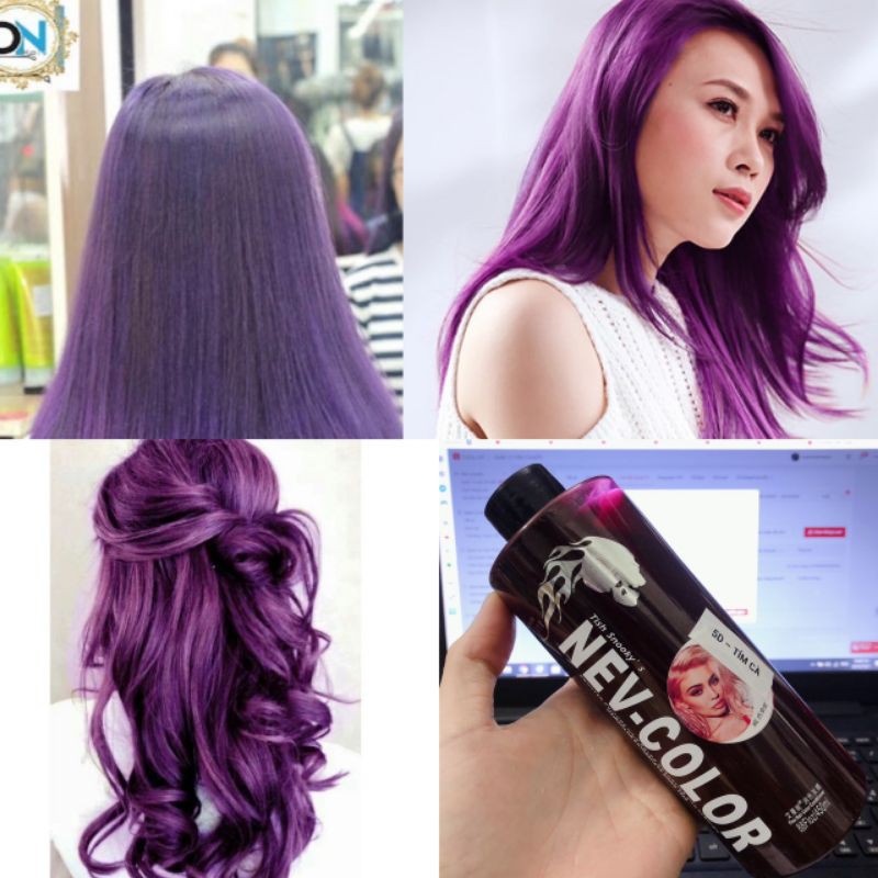 Nev-Color 5D Eggplant Shine Hair Dye 450ml | Shopee Philippines
