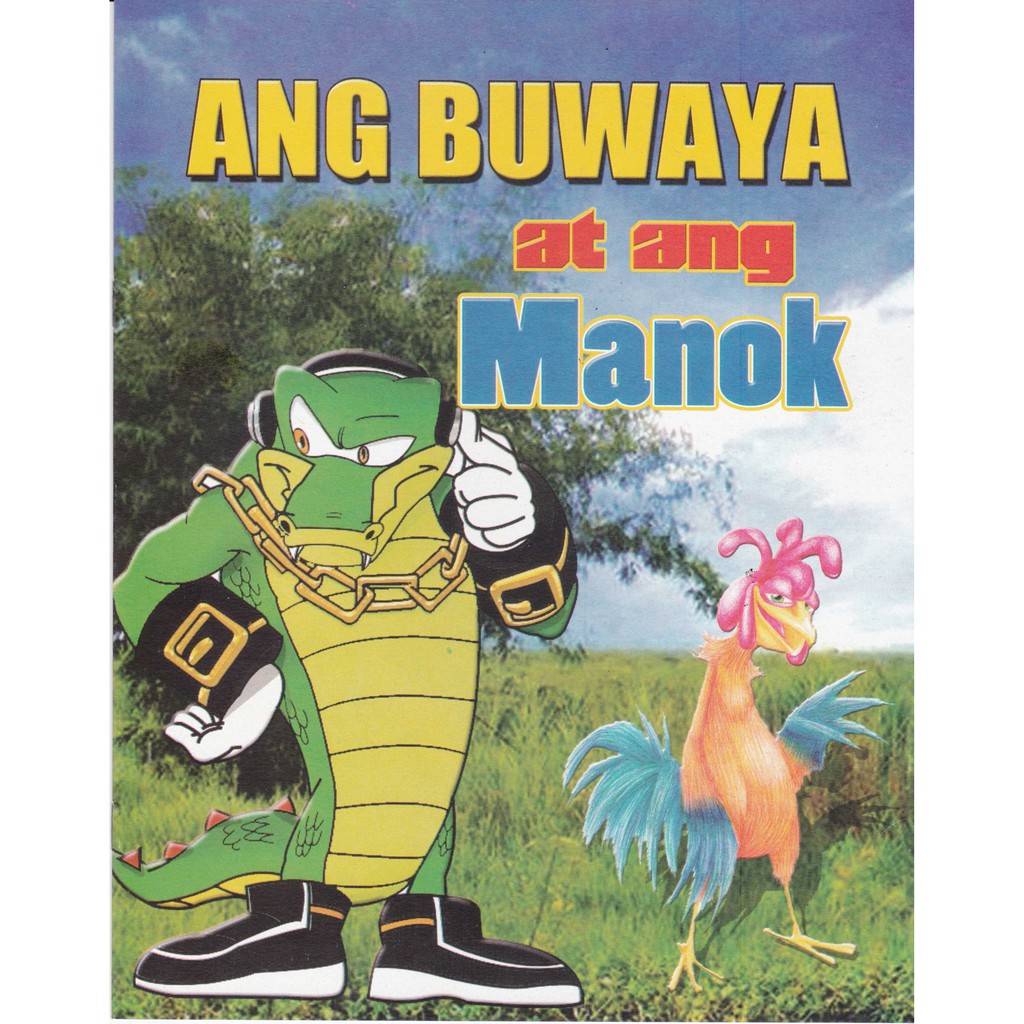 Story Book Coloring Book English Tagalog Ang Buwaya At Ang Manok Shopee Philippines 8485