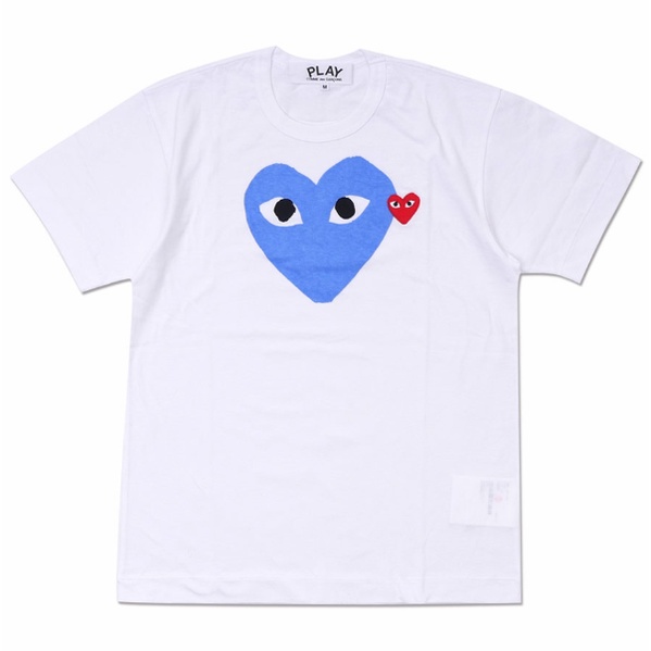 New play comme des garcons CDG Round Neck Men Women Casual Short Sleeve ...