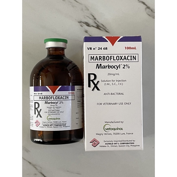 Marbocyl 2% 100ml Inj Marbofloxacin 20mg/ml | Shopee Philippines