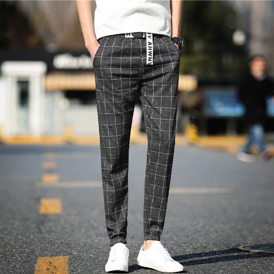 Mens checkered pants outfit hotsell