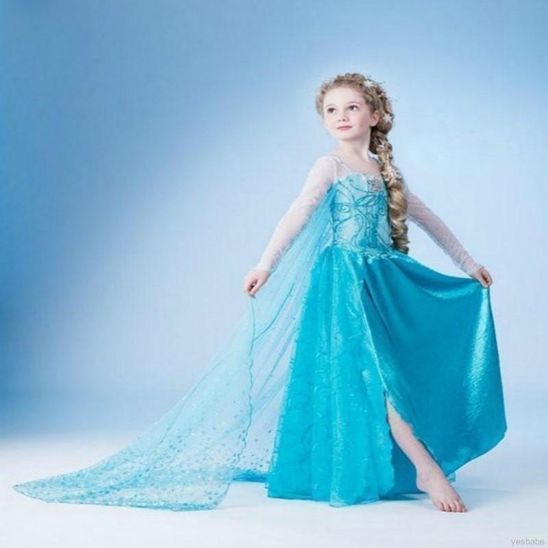 Dress Girl Baby Children YESBABE Kids Girls Cosplay Costume Frozen Elsa Anna Princess Dresses Shopee Philippines