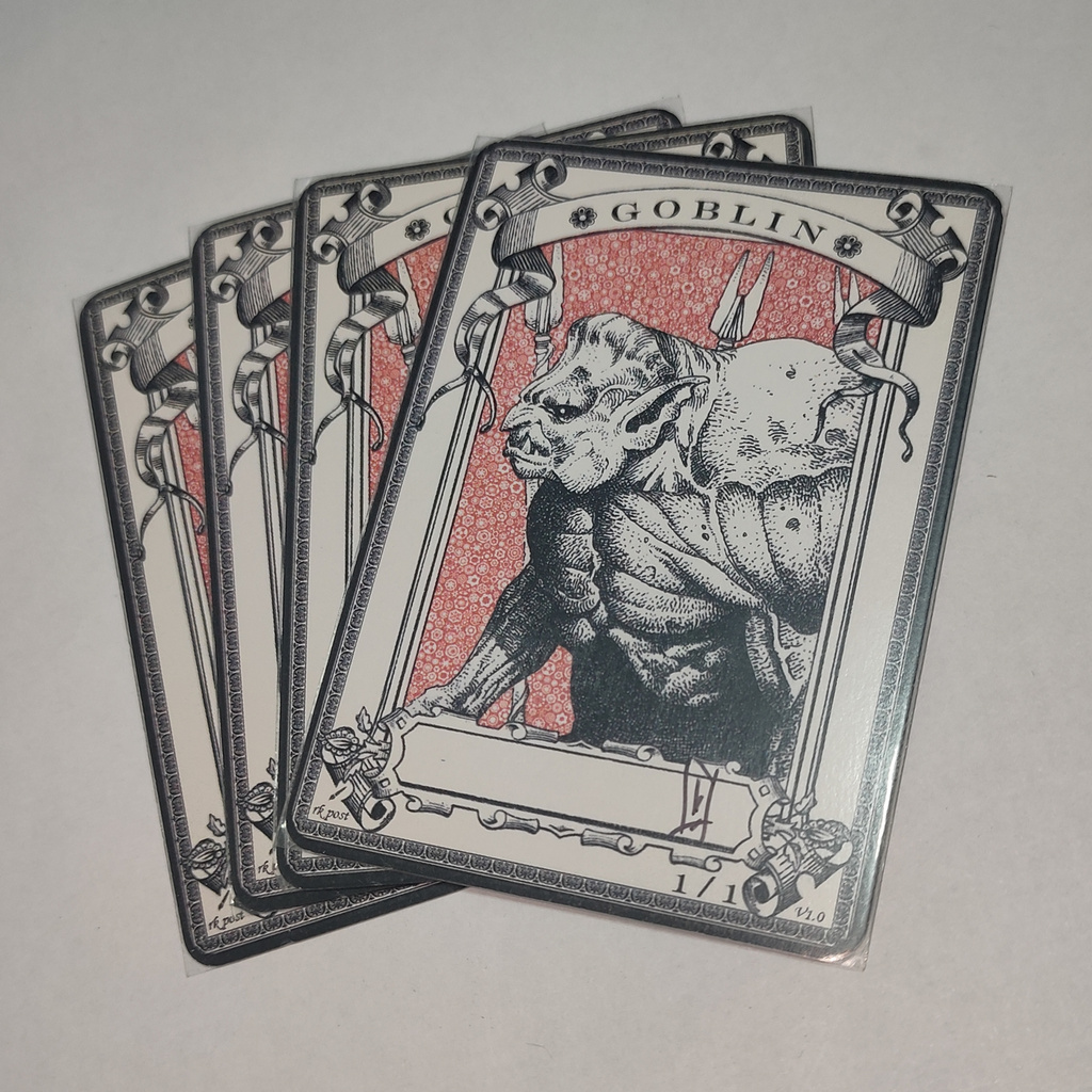 TCG GOBLIN Token Artist RK Post Bundle of 4 Trading Card Game Token ...