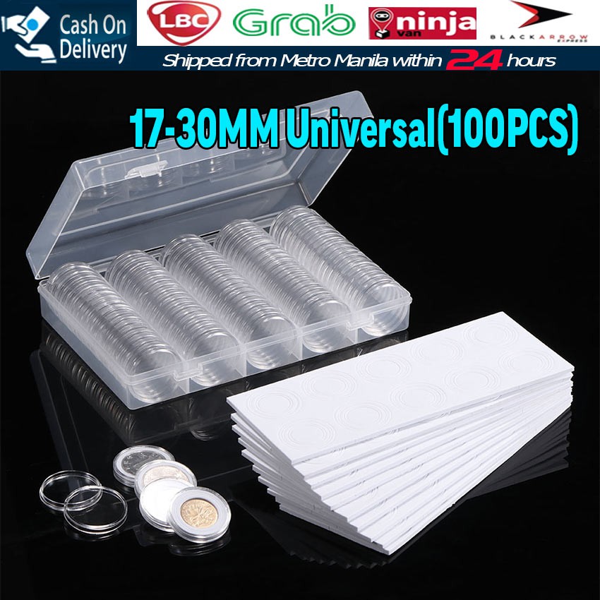 100pcs Silver Eagles Coin Capsules Coin Case Coin Holder Storage ...