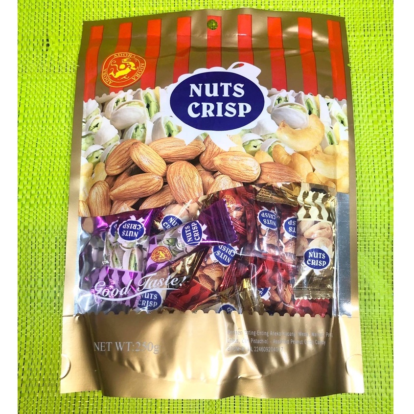Nuts Crisps ADORA Assorted Peanut Crisp Candy Net Wt 250g Shopee
