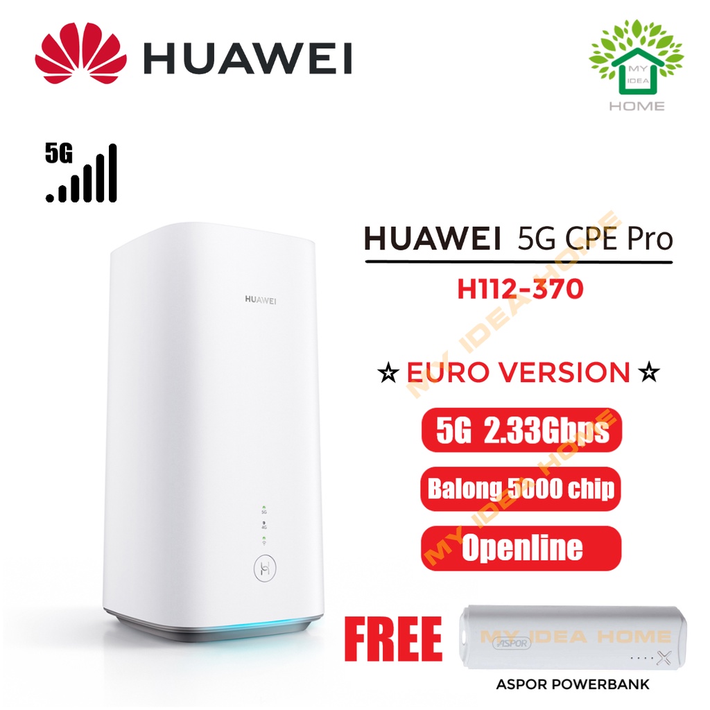 Huawei Openline Euro Version 5G CPE Pro H112-370 Sim Card Router Mobile ...