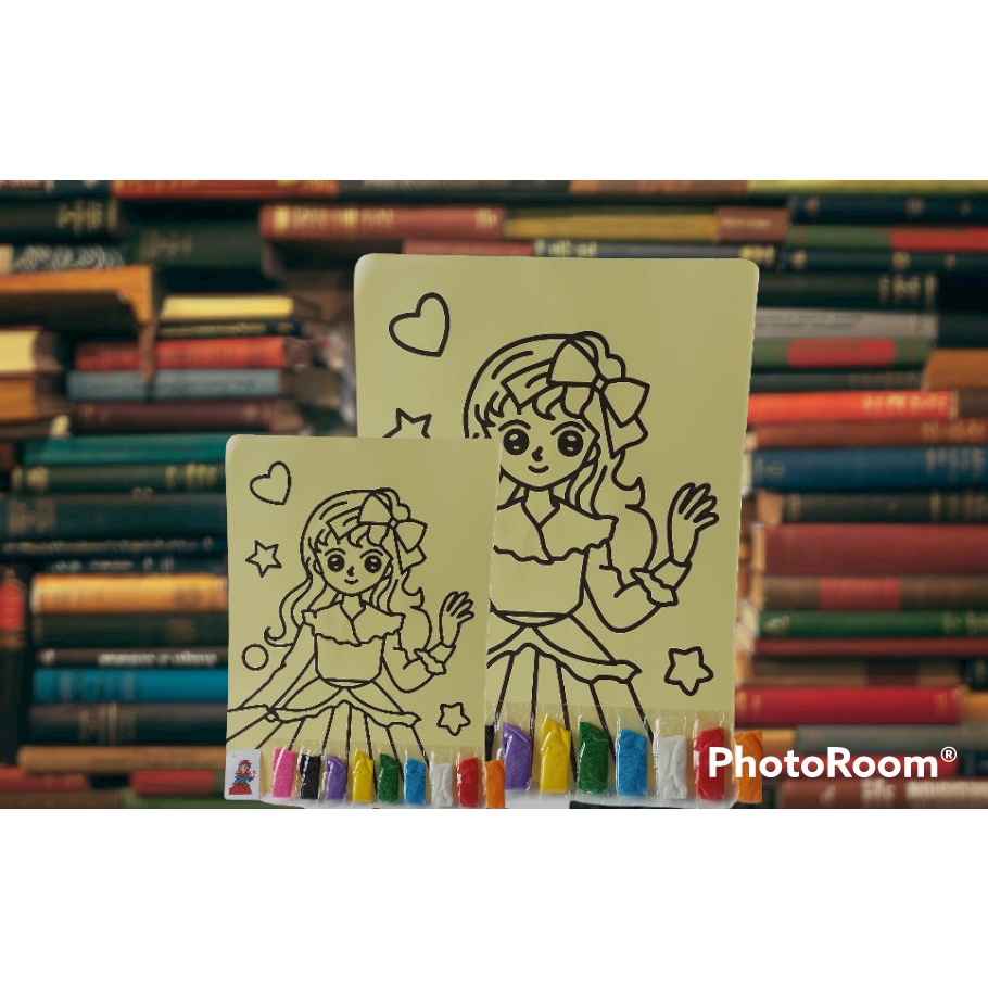 Coloring Paper Educational Toys With Sand Coloring With Sand