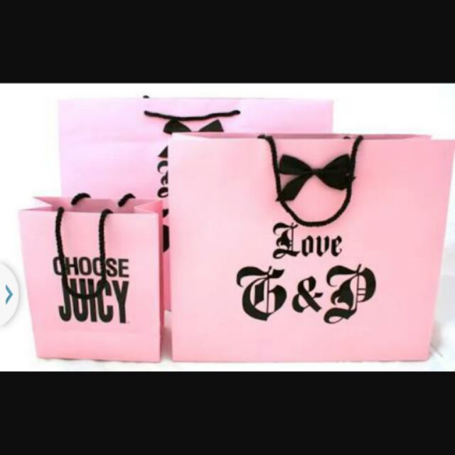 Juicy Couture paper bag | Shopee Philippines
