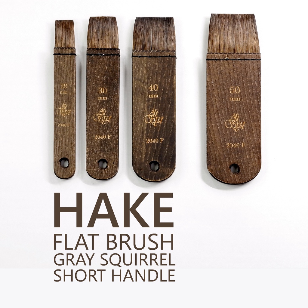 Connoisseur Flat Wide Hake Brush. 2 by 1-1/4 Inches. Apply Thin Media Over  Large Areas Art, Painting, Watercolor, Shellac, Sizing, Gluing 