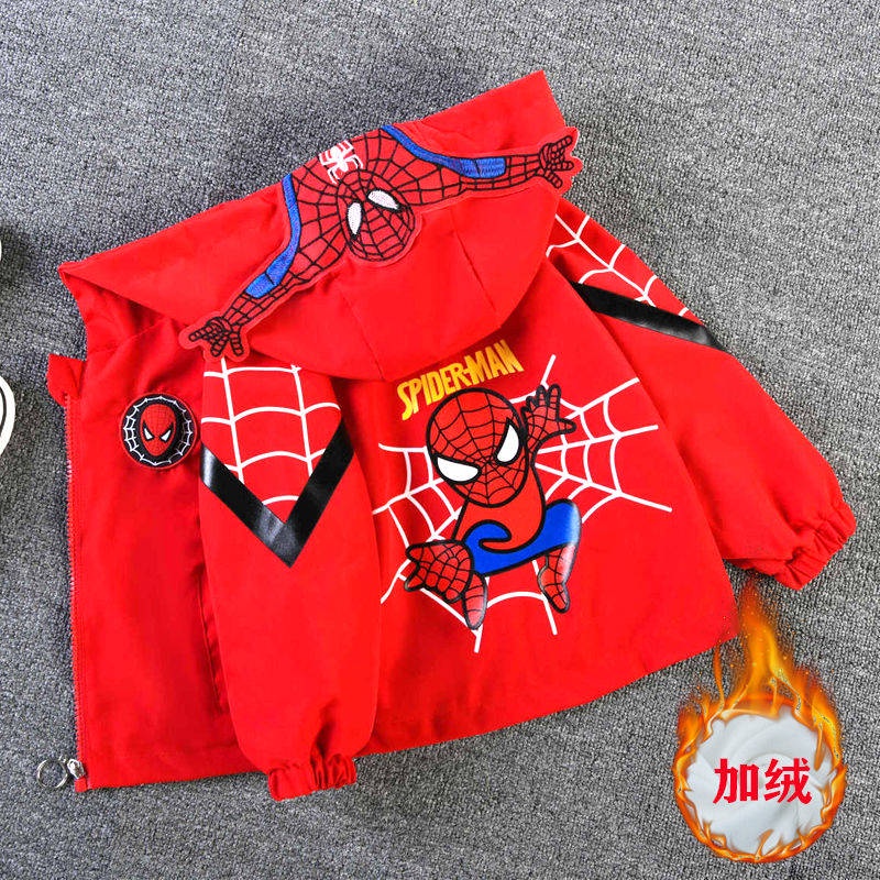 345yearold boy jacket SpiderMan Western Children Ultraman Top