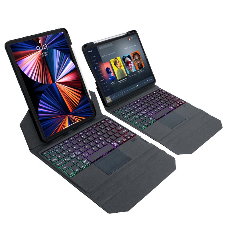 Xumu Magnetic Vertical Wireless Keyboard Trackpad LED light Backlit ...