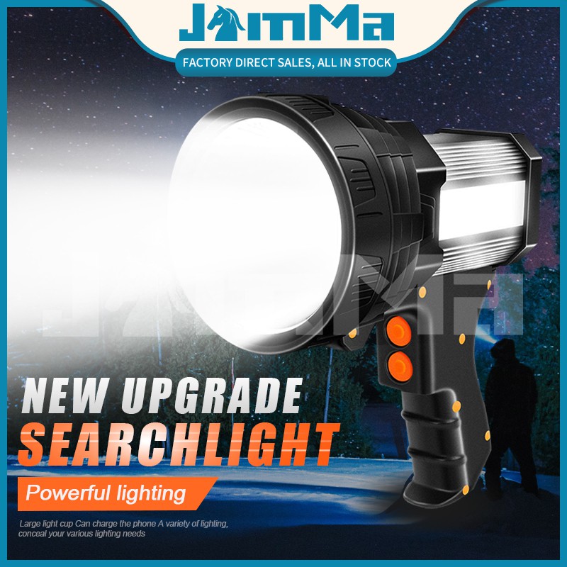 Flashlight usb Rechargeable Handheld LED Spotlight, Super Bright 6000 High Lumens 9600mAh