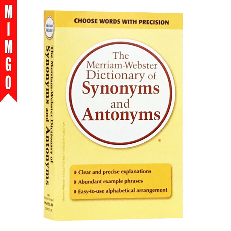 Merriam ster Dictionary Of Synonyms And Antonyms Shopee Philippines