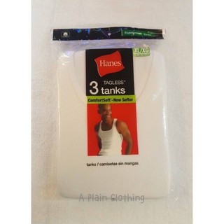 Hanes Men's Tagless Tanks, Pack of 6, Sizes S-XL