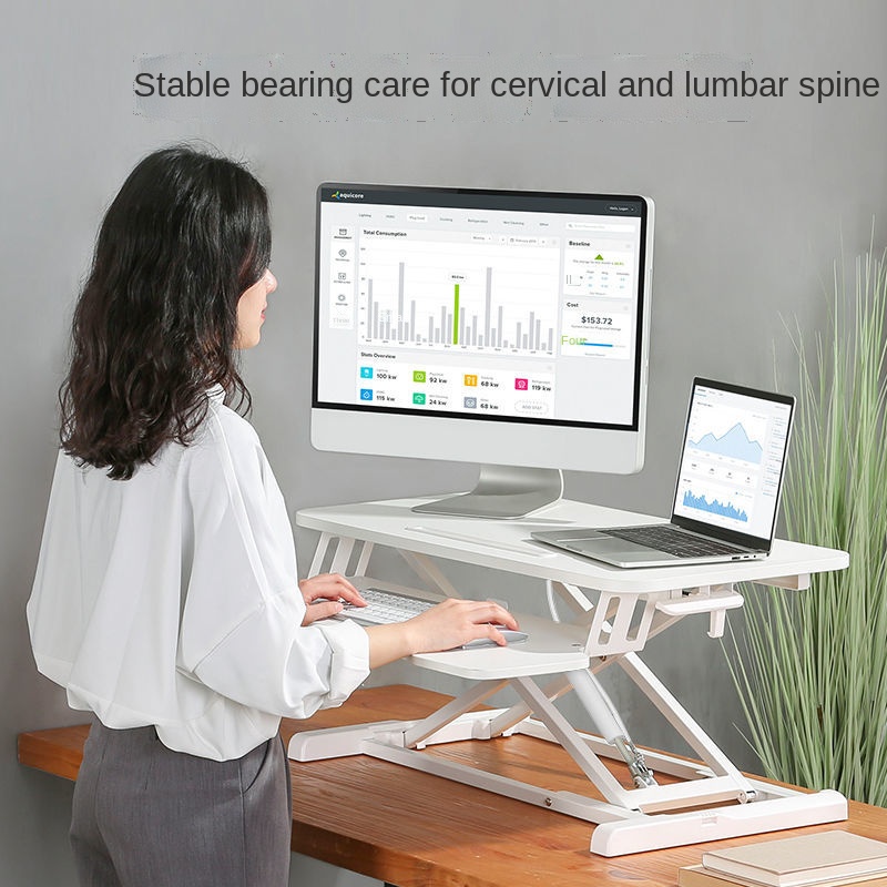 Laptop Monitor Stand Desktop Lifting Table Folding Elevated Rack